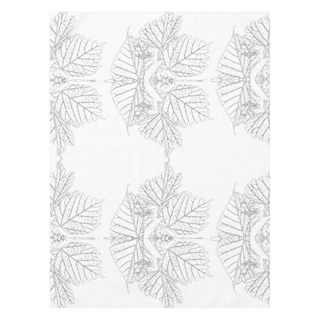 Basswood-Blätter Tischdecke (Vorderseite)