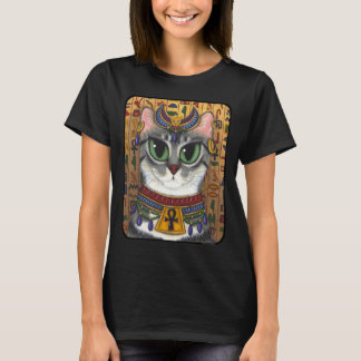 Bast-Göttin-Ägypter Bastet Katzen-Kunst-T - Shirt