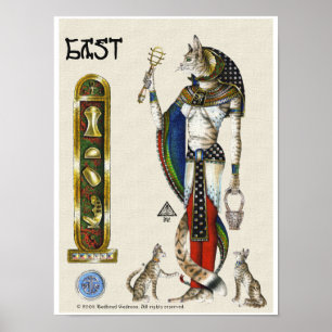 Bast Print Poster