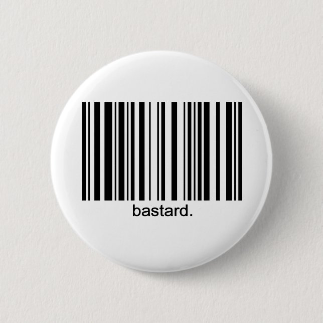 BastardBarcode Knopf Button (Vorderseite)