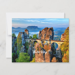 Bastei Bridge, Sachsen, Schweiz Karte