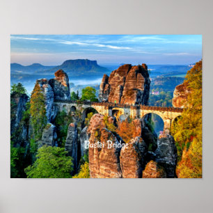 Bastei Bridge, Sachsen, Schweiz Poster