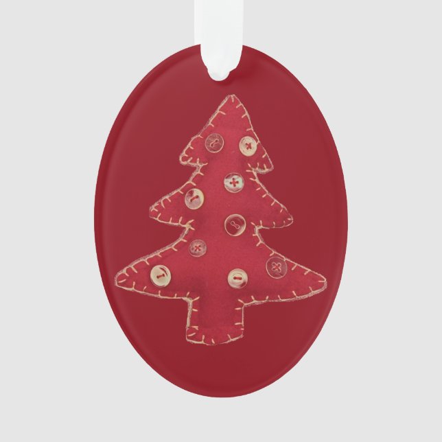 Bastel-Weihnachtsbaum Ornament (Vorderseite)