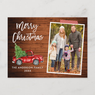 Bastelband Pinsel Schrift Holz LKW Weihnachten Postkarte