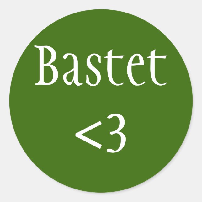 Bastet Ägyptisch Goddess Liebe Aufkleber (Vorderseite)