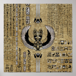 Bastet - ägyptische Göttin Poster