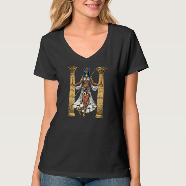 Bastet Ägyptische Göttin T-Shirt (Vorderseite)