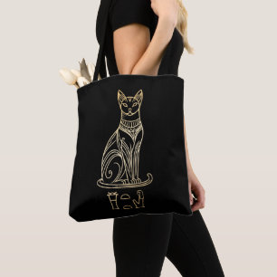 Bastet, ägyptische Katzengöttin. Name in Hieroglyp