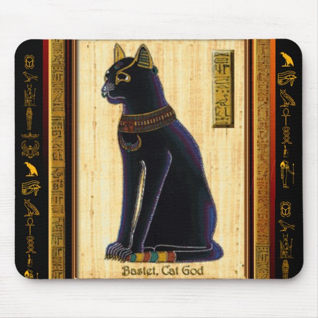 BASTET Ägyptisches Cat Mouse Pad Mousepad (Vorne)