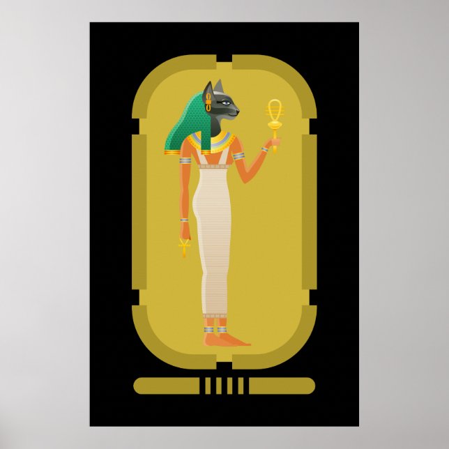 Bastet Ancient Egypt Goddess Poster (Vorne)