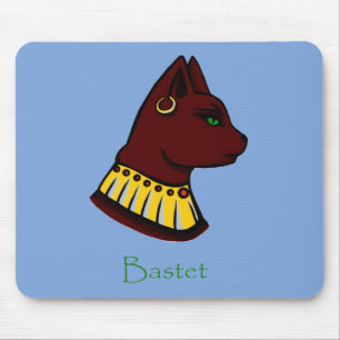 Bastet - Antike ägyptische Katzengöttin Mousepad