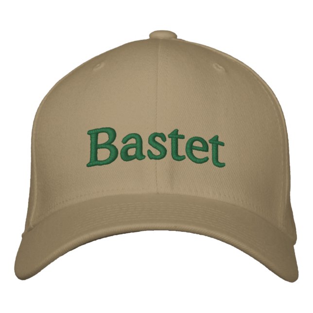 Bastet Bestickte Kappe (Vorderseite)
