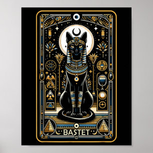 Bastet Cat Goddess Ancient Ägyptischer Mytholog Poster