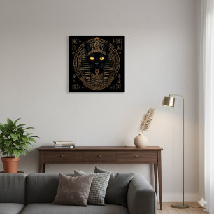 Bastet Cat Goddess Poster   Ägyptischer Gold