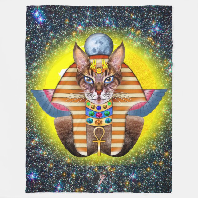 Bastet-Fleece-Decke Fleecedecke (Vorderseite)
