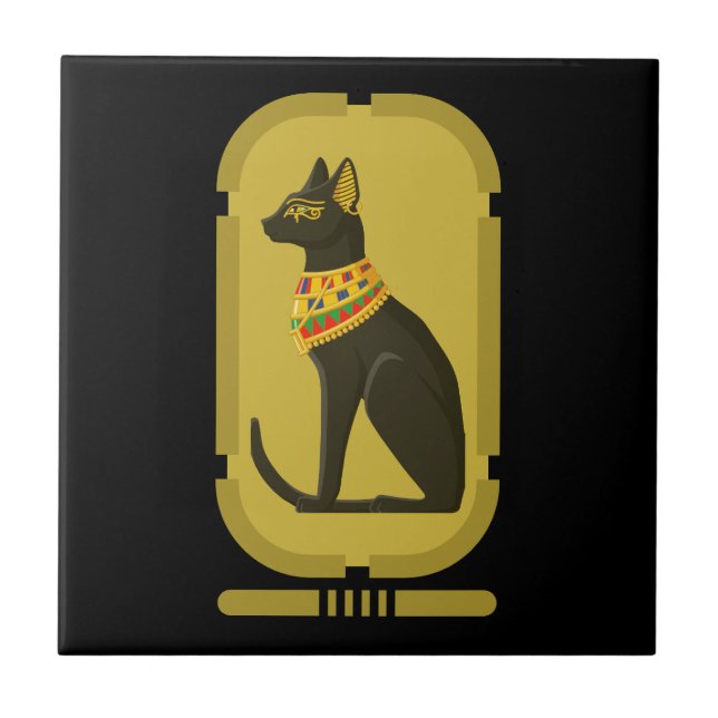 Bastet-Keramik Fliese (Vorderseite)