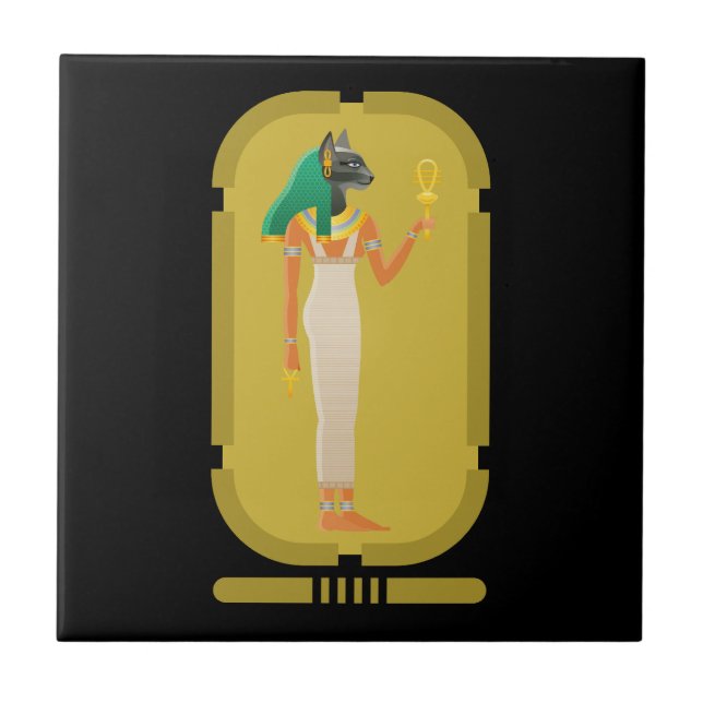 Bastet-Keramik Fliese (Vorderseite)