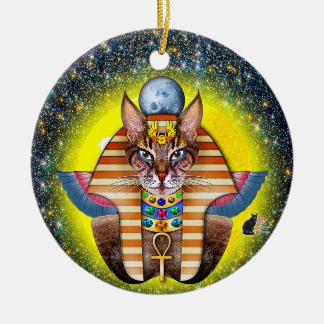 Bastet Keramik Ornament (Vorne)