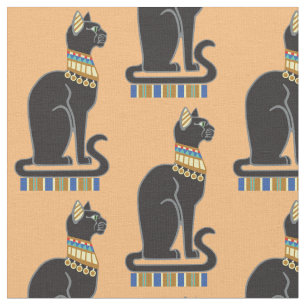 Bastet oder Bast. Ägyptische Göttin Stoff