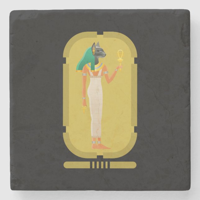 Bastet Steinuntersetzer (Vorderseite)