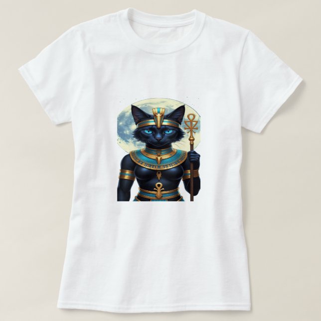 Bastet – The Moonlit Guardian T-Shirt (Design vorne)