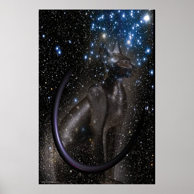 Bastet von Gregory Gallo Poster (Vorne)