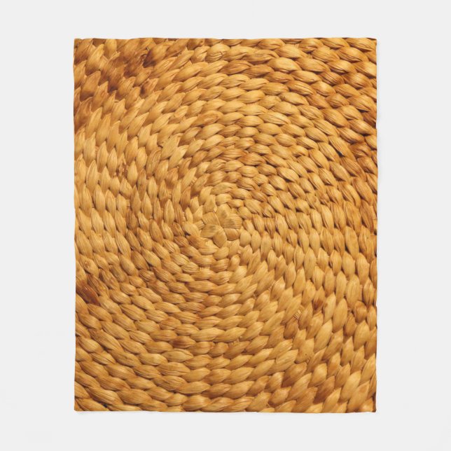 Bastgeflecht, braun fleecedecke (Vorderseite)