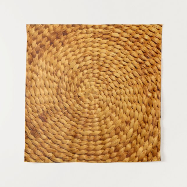Bastgeflecht, braun wandteppich (Vorderseite)