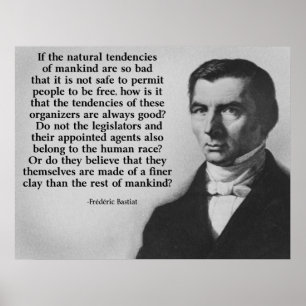 Bastiat Finer Clay-Angebot Poster