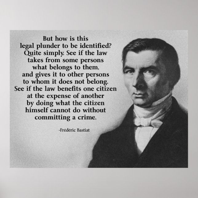 Bastiat Plunder Poster (Vorne)