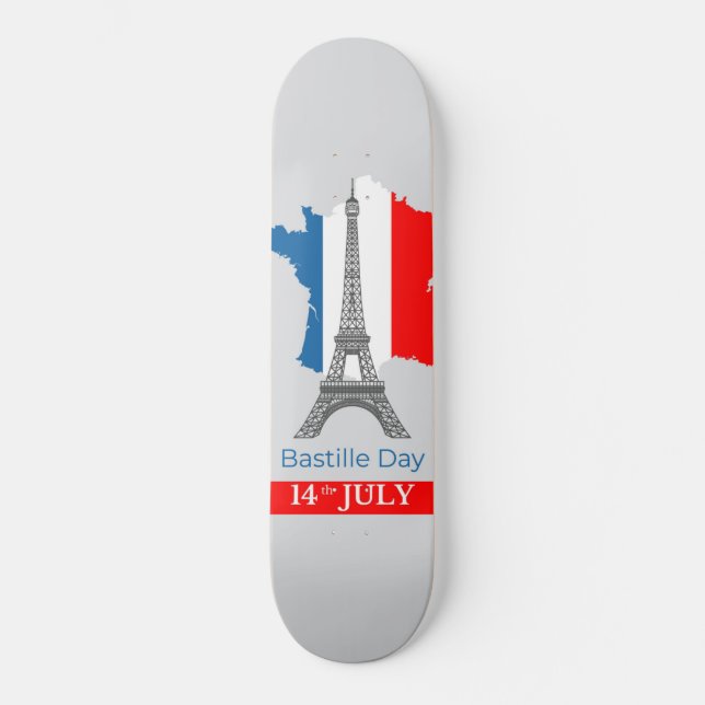 Bastille Day (14th July) Skateboard (Vorderseite)