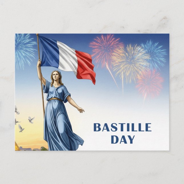 Bastille Day Postkarte (Vorderseite)
