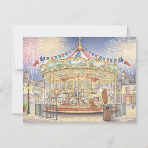 Bastille Day Postkarte