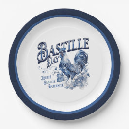 Bastille Day Rooster Pappteller