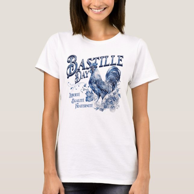 Bastille Day Rooster T-Shirt (Vorderseite)