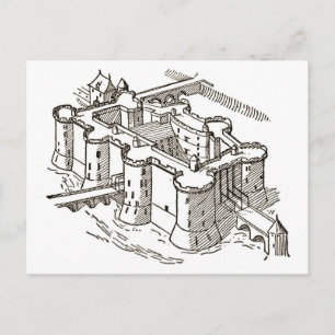 Bastille-Gefängnis in Paris Postkarte