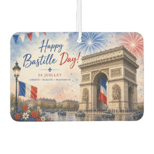 Bastille-Tag Arc de Triomphe Paris Frankreich Feue Autolufterfrischer