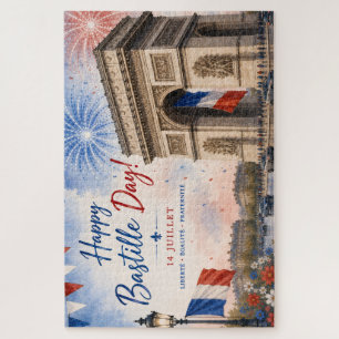 Bastille-Tag Arc de Triomphe Paris Frankreich Feue Puzzle