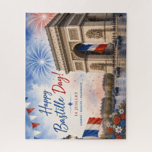 Bastille-Tag Arc de Triomphe Paris Frankreich Feue Puzzle