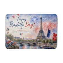 Bastille-Tag Eiffelturm Seine Feuerwerk