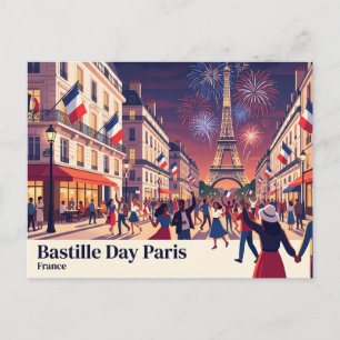 Bastille-Tag Paris Frankreich Postkarte