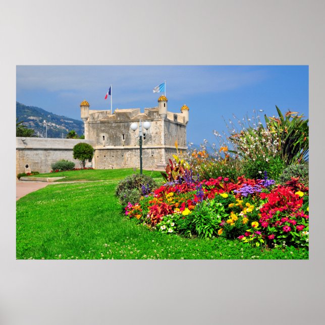 Bastion Menton in Frankreich Poster (Vorne)