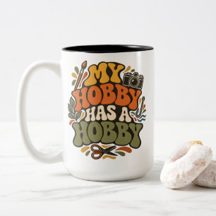 Bastler Mein Hobby Hat Ein Hobby Retro Kreatives S Zweifarbige Tasse