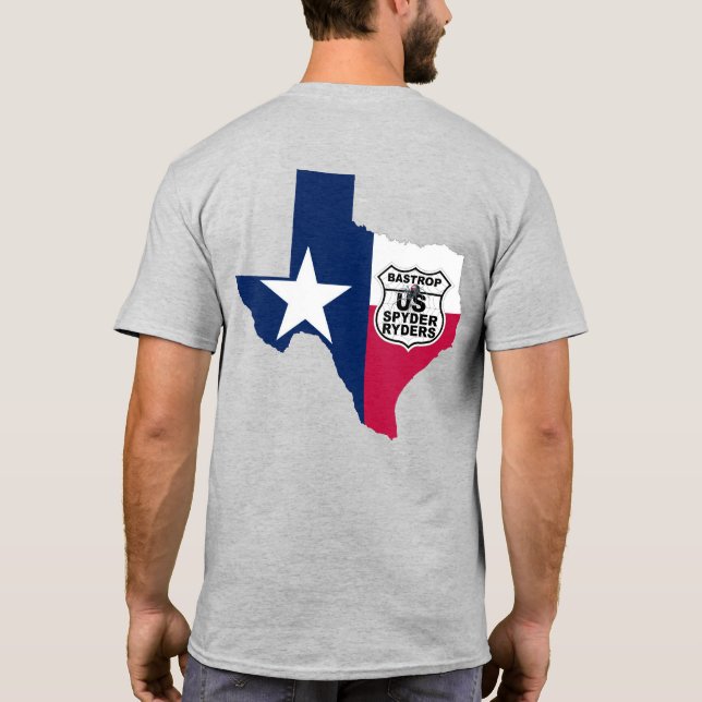 Bastrop Chapter - Staat Texas RWB 2S T-Shirt (Rückseite)