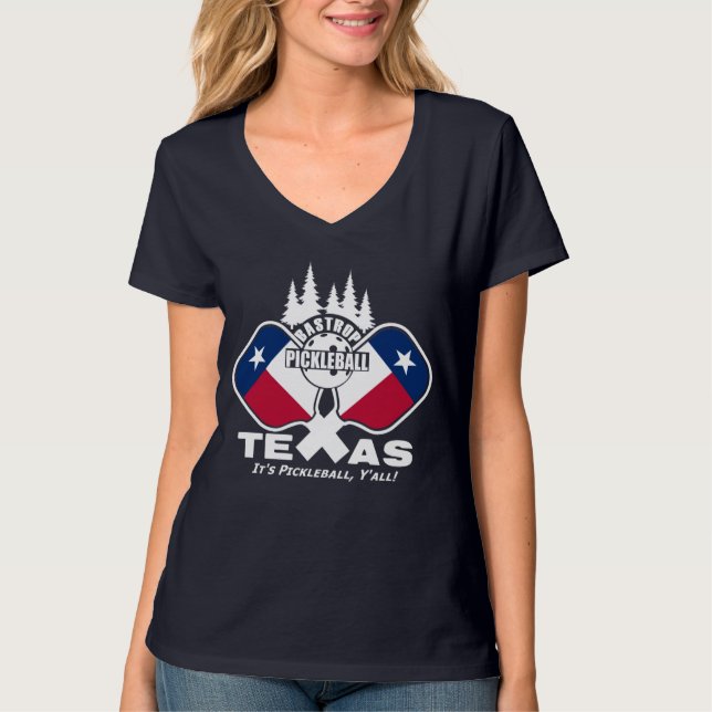 Bastrop Pickleball - T - Shirt Texas (Vorderseite)