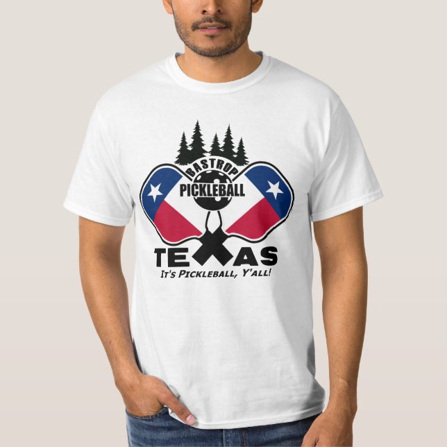 Bastrop Pickleball, Texas (dunkle Shirts) T - Shir T-Shirt (Vorderseite)