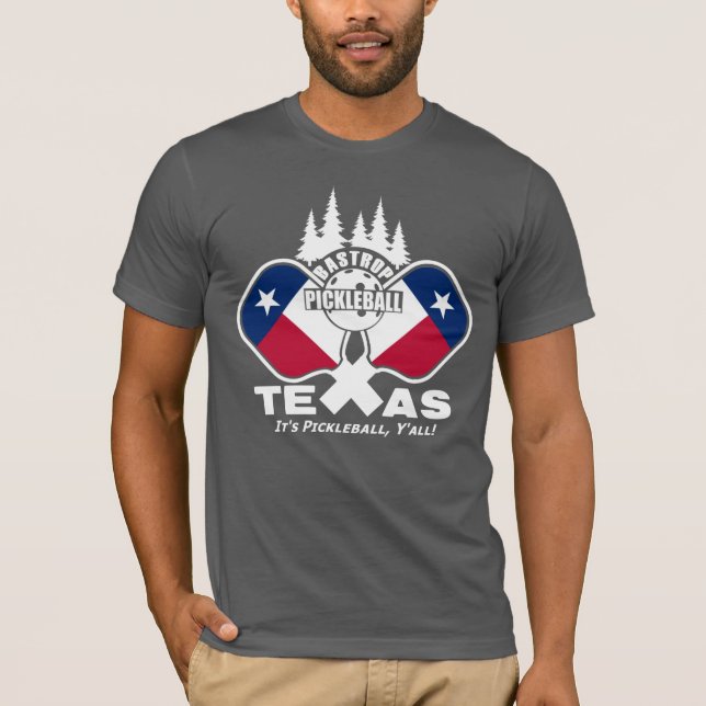 Bastrop Pickleball, Texas (dunkle Shirts) T - Shir T-Shirt (Vorderseite)