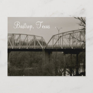 Bastrop Texas Iron Bridge Postkarte