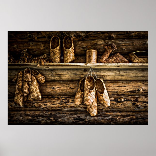 Bastschuhe zum Verkauf Poster (Vorne)