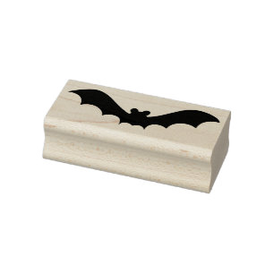 Bat 4 Silhouette Art Briefmarke Gummistempel
